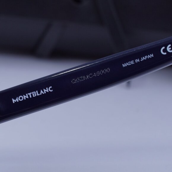 Montblanc MB0302S 004 Square Sunglasses - Blue/Grey - Picture 11 of 11